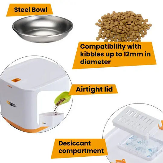 Ferplast Risto Pet Automatic Feeder for Dog & Cat 2 x 6lt