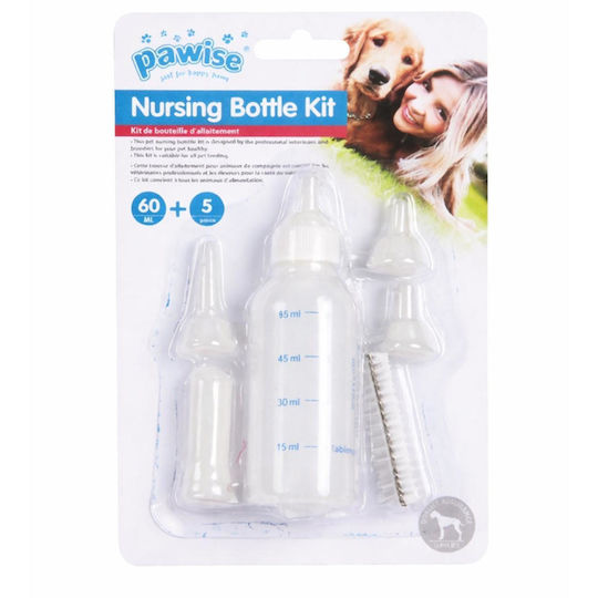 Pawise Plastic Baby Bottle for Dog & Cat 60ml