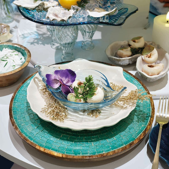 Kaemingk Decorative Glass Transparent Platter