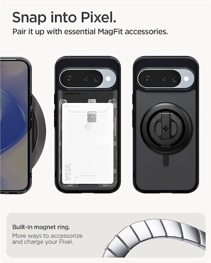 Spigen Ultra Hybrid Mag Back Cover Σιλικόνης / Πλαστικό 1.2mm Μαύρο (Google Pixel 10 / 10 Pro)