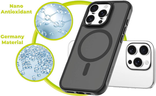 Mobile Origin Umschlag Rückseite Silikon 1.5mm Schwarz (iPhone 17 Pro / iPhone 16 Pro)