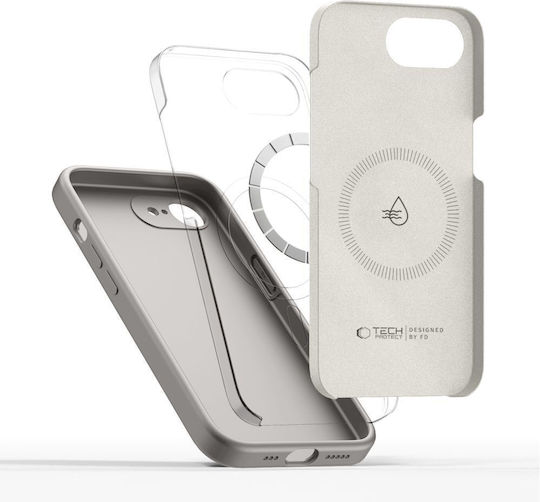 Tech-Protect Back Cover Σιλικόνης Γκρι (iPhone 17e / 16e)