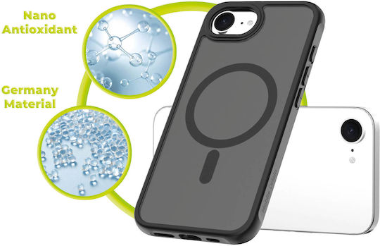 Mobile Origin Handyhülle Umschlag Rückseite Silikon 1.5mm Schwarze (iPhone 17e / 16e)