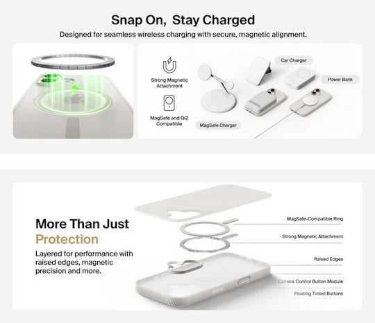 Belkin Грип Задна Корица Пластмаса Зелен (iPhone 17 Pro)