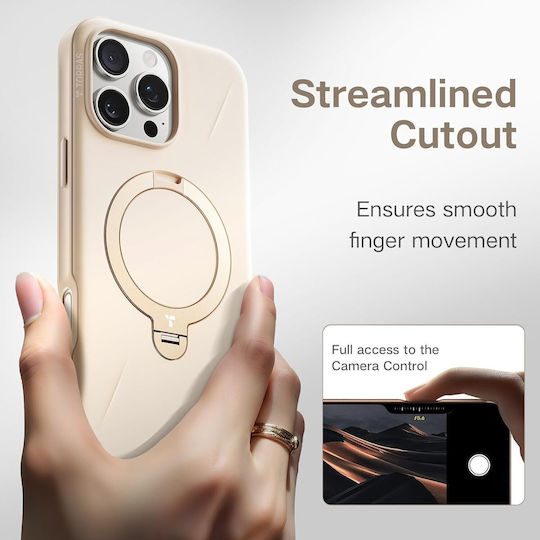 Torras Umschlag Rückseite Gold (iPhone 17 Pro / iPhone 16 Pro)