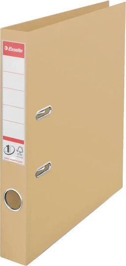 Esselte No 1 Mapă Cu Inele În Formă De Arc Power Lever Pp Parțial Reciclat Fsc A4 50 Mm Culoare Nisip