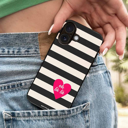 Калъф Sonique Stripe Stories Series Honor 20 Nova 5T Oh La La Черен