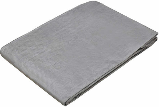 vidaXL Αδιάβροχος Μουσαμάς 90gr/m² 12x8μ. Ελαφρού Τύπου Γκρι