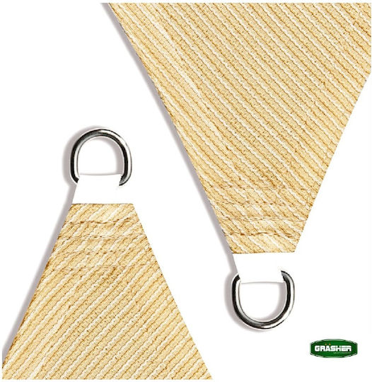 Grasher Ε220 Триъгълник Shade Sail Бежов С парчета 5м 180гр/кв.м
