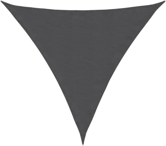 vidaXL Triunghi Umbrela Sail Gri Cu cerc & cu strat PU 6x6m confecționat din țesătură Oxford