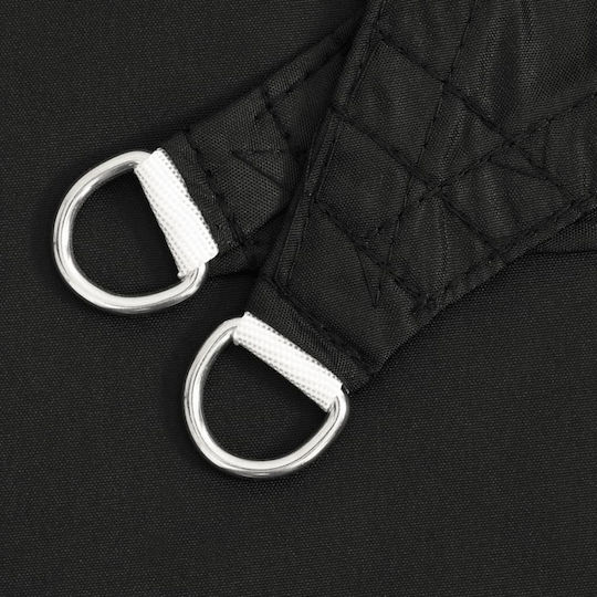 vidaXL Triunghi Umbrela Sail Negru Cu cerc & cu strat PU 3x3x4.24m confecționat din țesătură Oxford