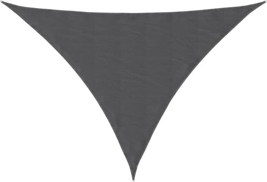 vidaXL Dreieck Sonnensegel Gray Mit Hoop & mit PU-Beschichtung 3x3x4.24m hergestellt aus Oxford-Gewebe
