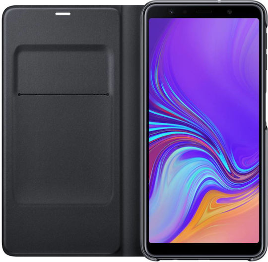 Samsung Wallet Piele artificială Negru (Galaxy A7 2018)