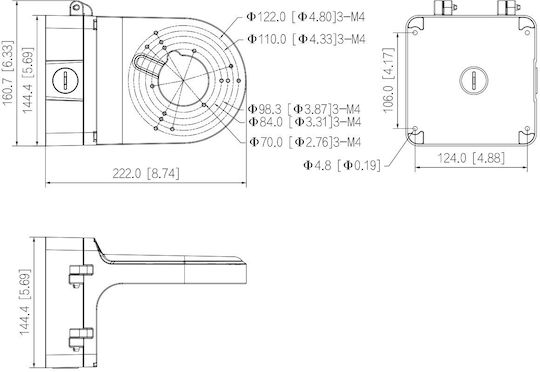 Dahua Halterung für CCTV-Systemkameras PFB206W