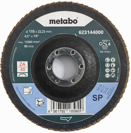 Metabo Disc de șlefuire pentru Μetal 115mm Set de 1buc