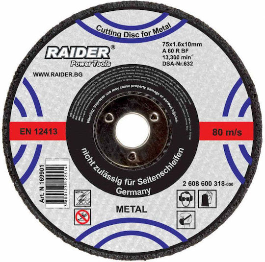 Raider Disc de șlefuire metal 125mm Disc de șlefuire Μetal 125mm