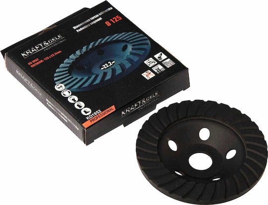 Disc diamantat Kraft&dele Kd1952 Turbo 125 X 22.2 Mm 12200 Rpm