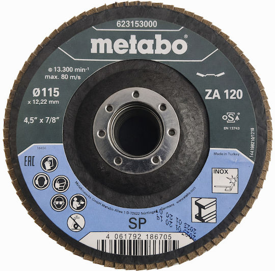 Metabo Δίσκος Λείανσης Inox 115mm