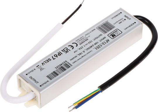 MW Power LED-Netzteile Wasserdicht IP67 Leistung 15W mit Ausgang 12V