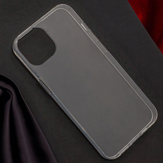 Forcell Umschlag Rückseite Silikon / Gehärtetes Glas 1mm Transparent (Redmi 15C 4G)