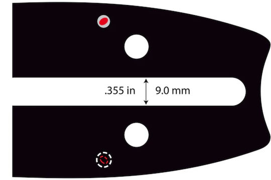 Oregon Powercut Chainsaw Blade Chainsaw Blade 30" for Chain with Pitch 3/8", Guide Bar Thickness .058"-1.5mm & Number of Drivers 102E 308RNDD009