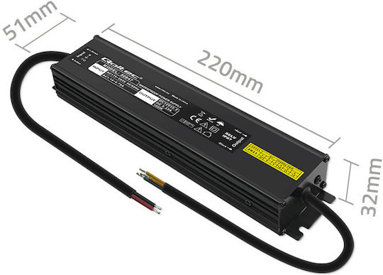Qoltec LED-Netzteil Wasserdicht IP67 Leistung 100W mit Ausgangsspannung 12V