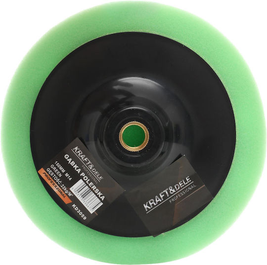 Disc de lustruit 150mm M14 Verde 26 Kg/m³ Kd3059 Kraftdele