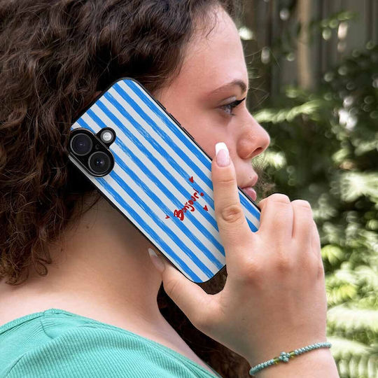 Husă Sonique Stripe Stories Series Realme 12 Pro 5g Realme 12 Pro Plus 5g Albastru Bonjour