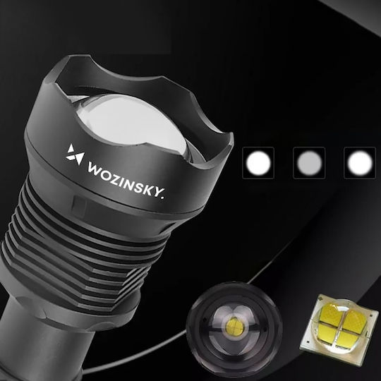 Cree Rechargeable LED Flashlight IP65 with Maximum Brightness 2000lm