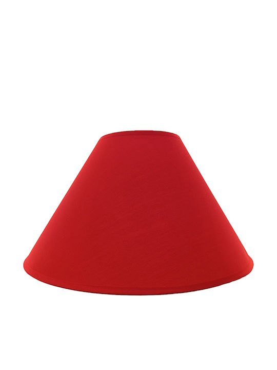 VK Lighting Conică Abajur Roșu cu Diametru 20cm
