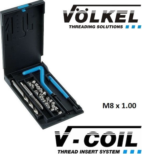 Voelkel 04013 Thread Repair Kits 8x1.00mm 24pcs