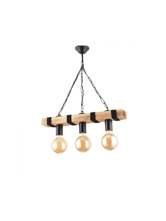 HomeMarkt Κρεμαστό Φωτιστικό Μπεζ με Ντουί E27 50x70εκ.