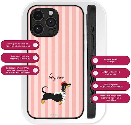 Sonique Stripe Stories Series Handyhülle Für Honor Magic5 Pro 5G Bonjour Puppy