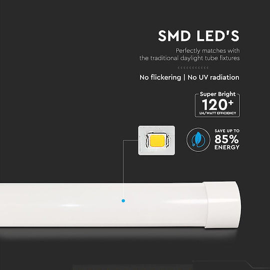V-TAC LED Kommerzielle lineare Beleuchtung Leuchte Decke 20W Kaltes Weiß 60cm