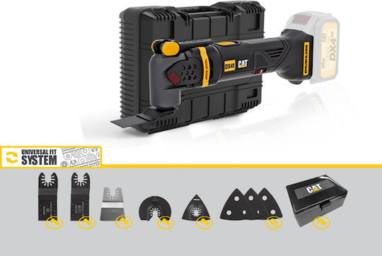 CAT DX41B Παλινδρομικό Πολυεργαλείο Brushless 18V Solo με Ρύθμιση Ταχύτητας