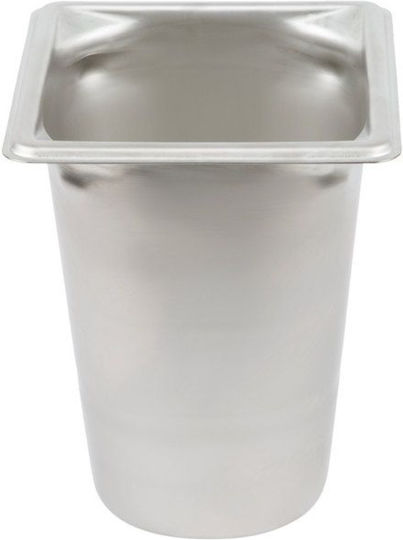 GTSA Σκεύος Gastronorm Ανοξείδωτο GN1/6 με Βάθος 200mm