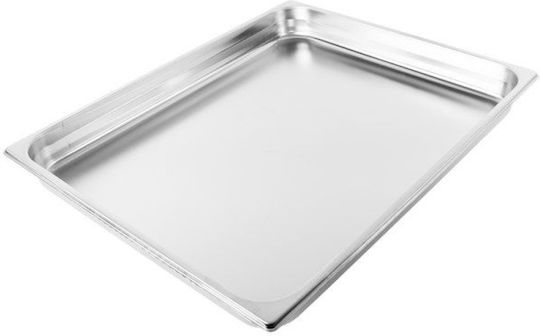 GTSA Σκεύος Gastronorm Ανοξείδωτο GN2/1 με Βάθος 65mm
