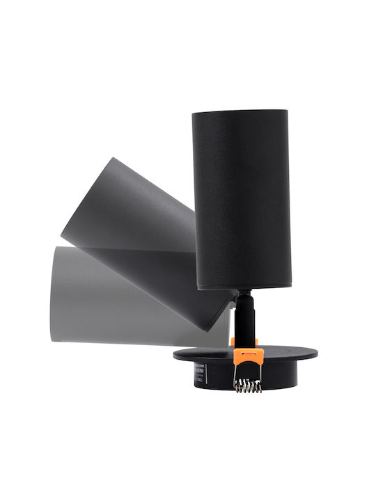 GloboStar Cadru pentru Spot GU10 Negru