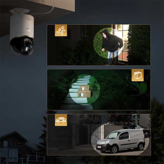 Dreame Navo Elite 1 Outcam IP Двойна Камера За Видеонаблюдение Wi-Fi 4K Водоустойчива На Батерии С Двупосочна Комуникация