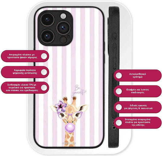 Sonique Stripe Stories Series Case Realme C65 4G Lilac Giraffe Bubblegum