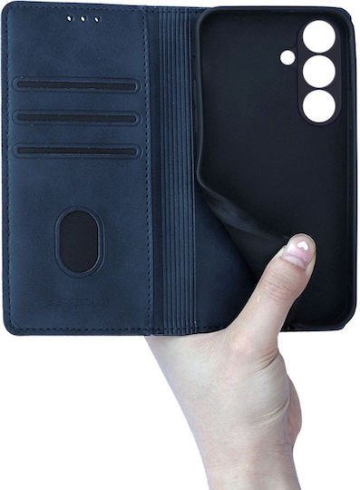 Калъф Портмоне Vintage Magnet Wallet Sonique Samsung Galaxy S26 FE Тъмносин