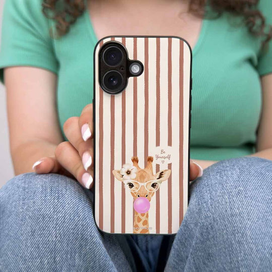Husă Sonique Stripe Stories Series Honor 200 Pro 5g Maro Girafă Gumă de Mestecat