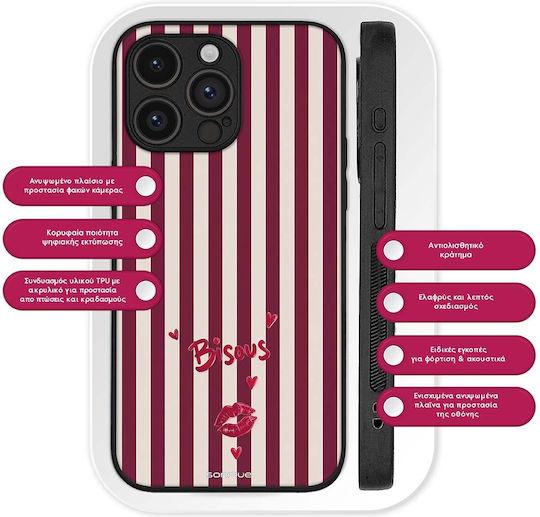 Sonique Stripe Stories Series OnePlus 12 5G Kiss Mobile Phone Case