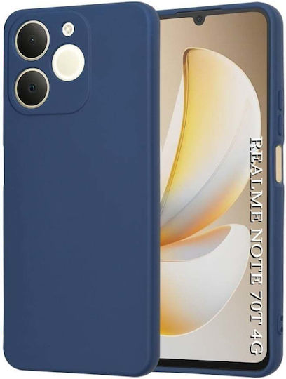 Rückseite Umschlag aus Silikon Marineblau für Realme Note 70t