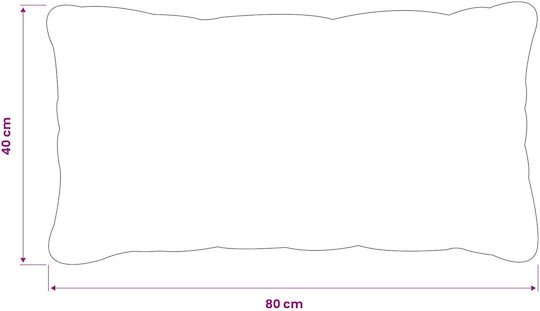 vidaXL Sofa Cushion Heerlen Velvet Pink 40x80cm