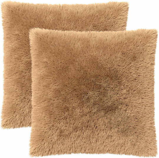 vidaXL Sofa-Kissen Heerlen Fleece Taupe 60x60cm