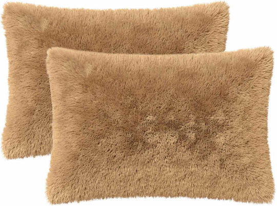 vidaXL Perna De Canapea Heerlen Fleece Taupe 50x70 Cm