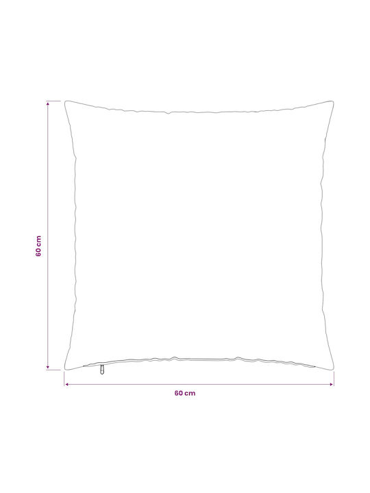 vidaXL Μαξιλάρι Καναπέ Heerlen Μαύρο 60x60εκ.