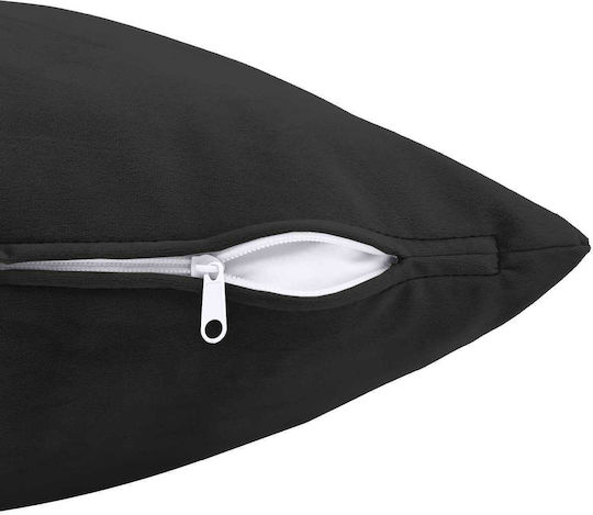 vidaXL Sofa-Kissen Heerlen aus Samt Schwarz 30x50cm