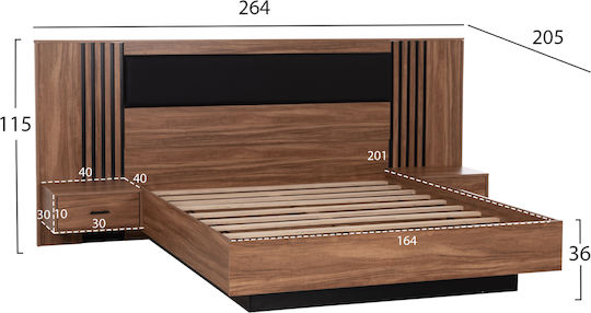 Комплект Спалня Harry с Матрак 160x200см 6 Бройки